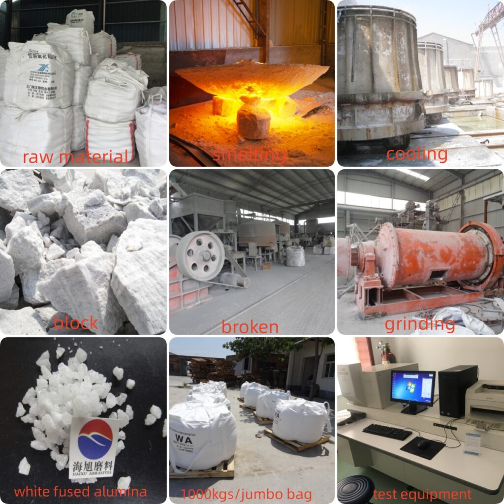 Refractory material white fused alumina -1-